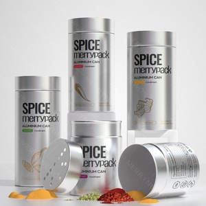 Empty Seasoning Powders Tin Containers Aluminum <b>Spice</b> <b>Jars</b> With Lids for <b>Spice</b> <b>Jars</b> - Product Image 1