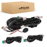 MaXpeedingrods Kit Kabel Lampu Offroad LED 35.1x9.5x12.3cm 6 Kabel Seri Crosshair Lampu LED Bantu Mengemudi RGB