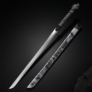 Couteau de survie Sword, lame en acier inoxydable personnalisable, thème Dragon en bois, pour la chasse, usage industriel, modèle OEM disponible - Product Image 1