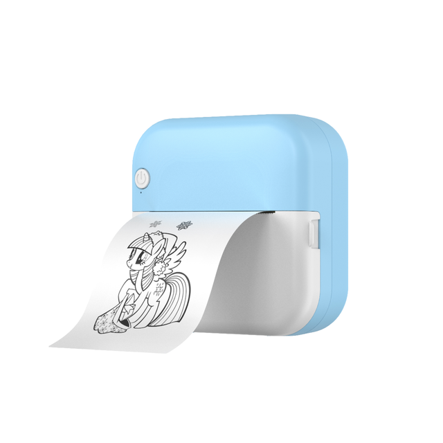 Cheapest Mini Thermal Printer Wireless Inkless Pocket Label Printer Office School Student Portable Sticker Photo Printer