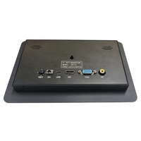Monitor Sentuh Multimedia Multi Antarmuka WSVGA 7 Inci 1024X600 USB-C VGA AV Input Driver Board untuk Mesin Iklan Panel PC