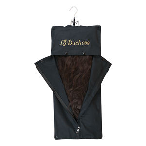 Красивая тканевая Воронка для переносного парика с вешалкой, Пыленепроницаемая сумка для париков с деревянным держателем - Product Image 2