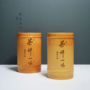 <b>Bamboo</b> Tea Canister Natural <b>Bamboo</b> Storage <b>Container</b> With <b>Bamboo</b> Lid For Tea Packaging Chongqing Origin - Product Image 2