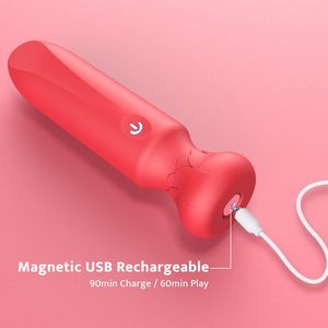 Mini vibromasseur pour femmes, stimulateur clitoridien et du point G, 10 modes de vibration, jouet sexuel portable rechargeable - Product Image 3