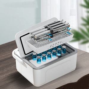 Kotak Pendingin Insulin Portabel 0-10 Derajat dengan Baterai USB Isi Ulang dan Pegangan untuk Aktivitas Luar Ruangan, Obat, Penyimpanan Obat, dan Pena Insulin - Product Image 1