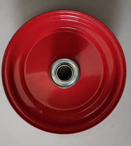 Assemblage de <span class=keywords><strong>roue</strong></span> de 8 pouces <span class=keywords><strong>brouette</strong></span> 4 \ "pneu pneumatique jante en acier métal non plat jardin chariot pelouse camion à main-0.5 \" 0.625 \ "roulement - Product Image 1