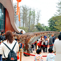 Dinosaure animatronique grandeur nature, modèle simulé, costume de dinosaure marchant, taille adulte, personnalisation possible, fabrication en usine