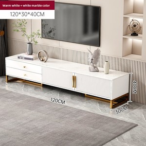 Meuble TV simple et moderne pour salon, petit appartement, sur pied, nouveau modèle 2023, luxe léger, emballage combiné Y - Product Image 1