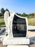 Monuments funéraires américains modernes en pierre sur mesure |   Statues d'anges pour tombes et designs de mausolées en marbre