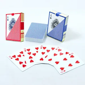 Логотип на заказ, водонепроницаемая покерная ПВХ-карта 100%, пластиковая ПВХ водонепроницаемая, США Игральные карты co