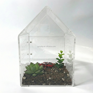 Enclos pour araignée sauteuse en acrylique transparent personnalisé, forme de maison, habitat pour micro-reptiles, terrarium, boîte pour l'élevage d'insectes de petite taille - Product Image 2