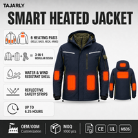 Vêtements chauffants imperméables et coupe-vent pour hommes, veste de ski d'hiver pour la randonnée en montagne enneigée