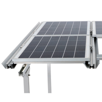 Caniveau de drainage principal en aluminium anodisé de type W pour panneaux solaires photovoltaïques, accessoires de support photovoltaïque personnalisables YUJI