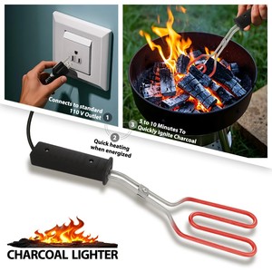 Encendedor Eléctrico <span class=keywords><strong>de</strong></span> Carbón para Barbacoa, Encendido Rápido, Resistente al Calor, Ligero, para Parrillas, Braseros y Ahumadores - Product Image 4