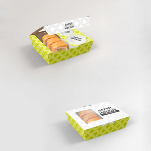 Boîte d'emballage de sushi personnalisée biodégradable en gros, boîte de sushi jetable en papier, boîte à emporter japonaise, boîte à sushi bento avec fenêtre - Product Image 4