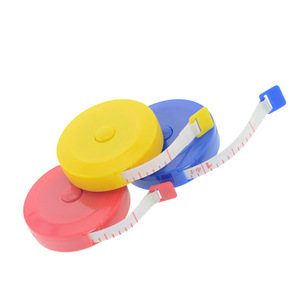 2024 populer macaroon warna bulat mini pita pengukur lembut pita ukur kustom LOGO OEM penjahit penggaris - Product Image 1