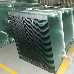 Custom Size Edges Polisged Frameless Clear Heat Strengthened Tempered Building Glass Panel Supplier Price