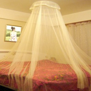 Royal Round Dome Mosquito Net White Mesh Canopy For Home Bed Use - Product Image 4