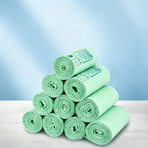 Sacs poubelles biodégradables et compostables en amidon de maïs, sacs à déchets en plastique épaissis personnalisés, écologiques, vente en gros - Product Image 1