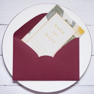 Enveloppes de style occidental avec estampage à chaud doré, invitations de mariage créatives, enveloppes personnalisées de style européen en papier - Product Image 3
