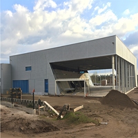 Estructura de Acero Prefabricada para Salón de Exposiciones y Exhibición de Autos 4S, Tipo Ligero, Fácil Montaje, Soldadura y Corte