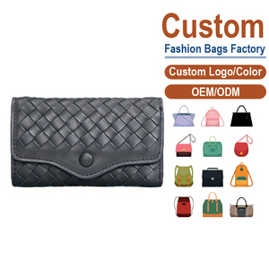 กระเป๋าใส่กุญแจหนังแท้ทออย่างประณีต ดีไซน์ทันสมัยสำหรับผู้ชาย พร้อมปุ่มปิดแบบถักมือ เหมาะสำหรับมืออาชีพในเมือง - Product Image 2