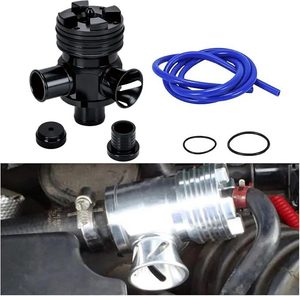 Kit adaptateur <span class=keywords><strong>de</strong></span> soupape <span class=keywords><strong>de</strong></span> décharge <span class=keywords><strong>de</strong></span> pression <span class=keywords><strong>de</strong></span> voiture noire avec logo et embout <span class=keywords><strong>de</strong></span> 25 mm et vide pour recirculation et décharge - Product Image 6