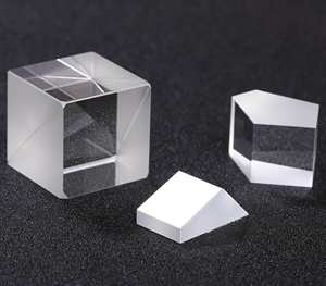 Prisma Cubo Divisor de Feixe Óptico Personalizado de Fábrica em Vidro Óptico BK7/K9 1-500mm <span class=keywords><strong>50</strong></span>/<span class=keywords><strong>50</strong></span> 60/40 70/30 80/20 com Revestimento AR e Bisel Protetor 90% - Product Image 3