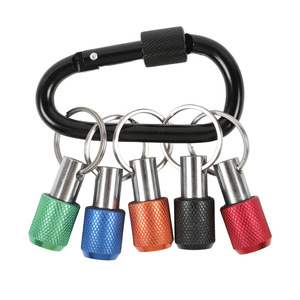 Dr. Giant 5pc Colored Keychain Quick Change Hex Shank Bit Set Aluminum Alloy Socket Converter Tool For Power Tools - Product Image 1