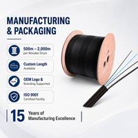 Cable de Fibra Óptica para Exteriores FTTH GJYXCH de 1-4 Hilos G657A1, Cable Aéreo Autoportante Tipo 8 LSZH, Precio de Fábrica al Por Mayor