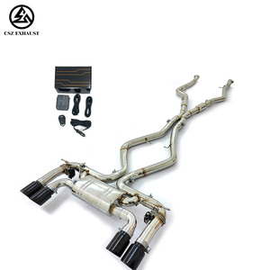 CSZ Spedizione Rapida, Scarico Valvetronic SS304 per <span class=keywords><strong>BMW</strong></span> X5M X6M <span class=keywords><strong>F85</strong></span> F86 4.4T, 3 Pollici, con Telecomando e Terminali di Scarico - Product Image 1