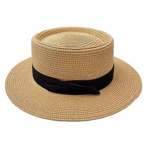 Sombrero de Copa Plana Estilo Francés 2025, con Bordado a Mano en Peluche, para Mujer, Circunferencia Grande, para Playa, Protección Solar, Verano - Product Image 5