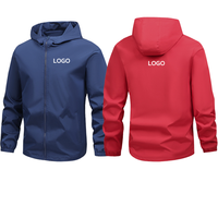 Veste de sport et de plein air pour homme, printemps-automne : veste décontractée à capuche, coupe ample, couleur unie