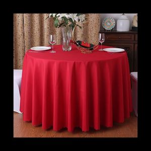 Premium Decorative Polyester <b>Round</b> Tablecloth for Outdoor Indoor Use Circular <b>Table</b> <b>Cloth</b> for Hotel Wedding Restaurant Decor - Product Image 4