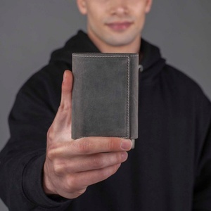 Custom Engraved <b>Wallet</b> Genuine Leather RFID Blocking Mens <b>Trifold</b> Leather <b>Wallet</b> - Product Image 4