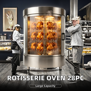 Electric Stainless Steel Tempered Glass Roasted Chicken Rotisserie <strong>Oven</strong> Commercial <strong>Cooking</strong> Equipment - Product Image 4