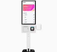 Kiosque de commande automatique, terminal de paiement en libre-service, machine POS avec imprimante thermique pour café, restaurant