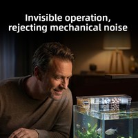 Nouvelle boîte de filtration d'aquarium multifonction 3-en-1 silencieuse avec cascade, filtre à suspendre pour petit aquarium