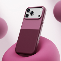 Coque de téléphone magnétique sans fil JOYPORODO B478 avec chargement intégré, coque arrière intégrale en PC et bouton IA pour iPhone 15 Pro, séries 16, 17, 18