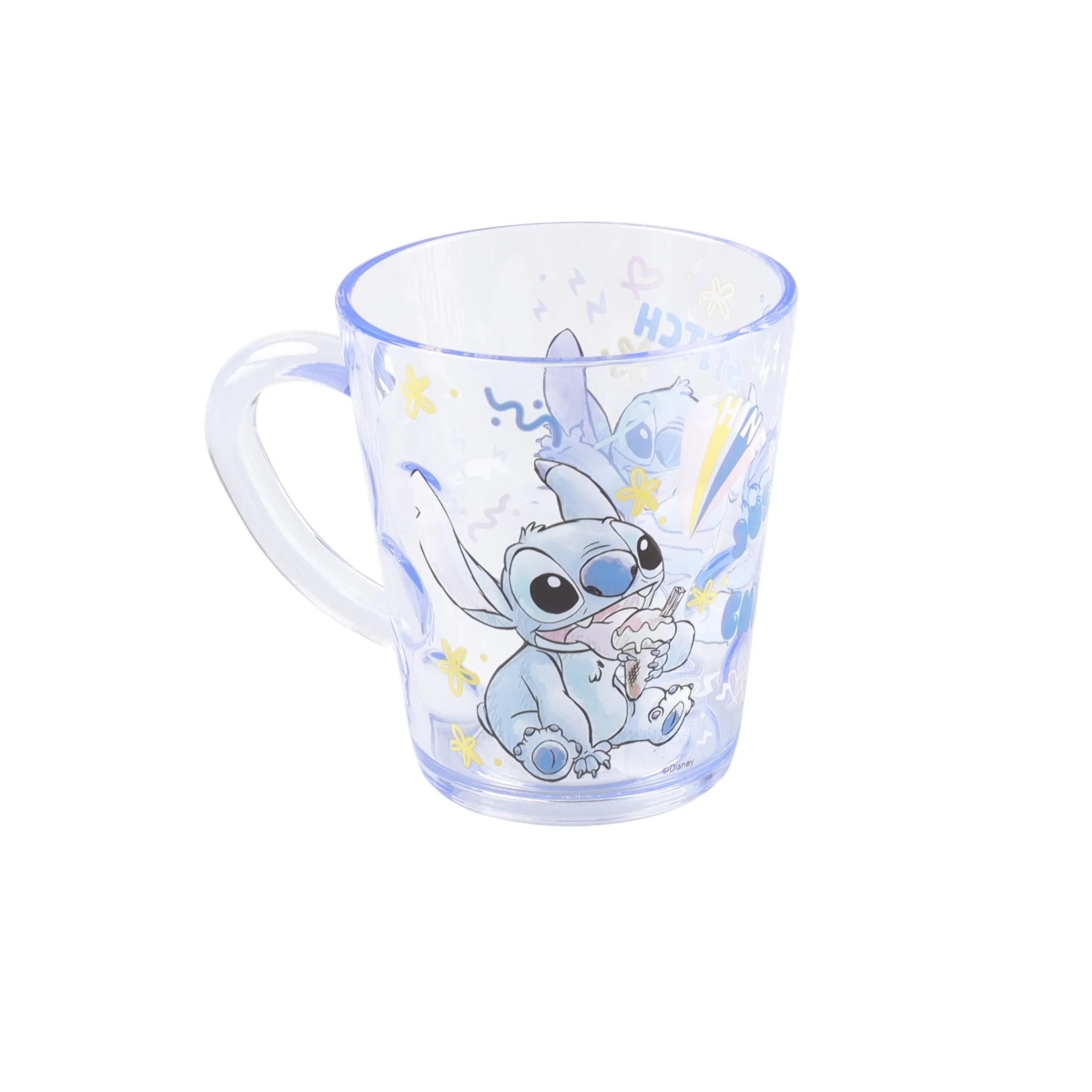 Disney Stitch Cendrillon tasse en cristal vaisselle tasse transparente tasses tasse à boire enfants verres à eau