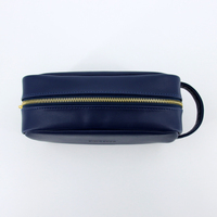 Sac de toilette de voyage imperméable en PU de haute qualité avec logo personnalisé, trousse de maquillage pour homme, sac cosmétique en similicuir de luxe pour homme, trousse de toilette