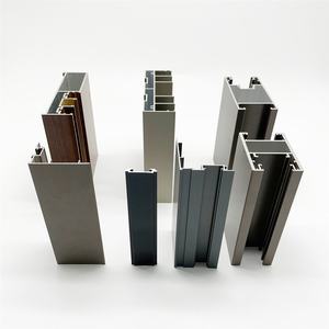 アルミニウムウィンドウフレームプロファイル押し出しドアガラス合金スライディング折りたたみカスタム陽極酸化6063T5スリムリフトサーマルブレイクダブル - Product Image 2