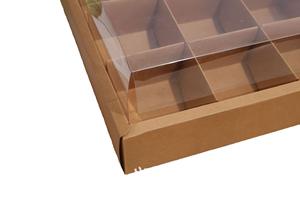 Carta Kraft carta bianca biscotto Macaron Cupcake scatola 9 pezzi Mini torta <span class=keywords><strong>ciambella</strong></span> scatola festa di nozze con finestra trasparente - Product Image 6