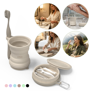 Set da Viaggio Portatile e Pieghevole con Organizer per Articoli da Toeletta, Scatola Portaoggetti, Porta Spazzolino, Custodia Compatta per l'Igiene in Viaggio - Product Image 3