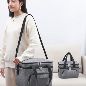 New Designer Outdoor Cooler Bag Thicken Aluminum Foil Insulation Bag Picnics Camping Oxford Fresh-keeping Food Lunch Bag - Product Image 1