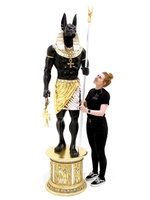 Altes Ägypten lebensgroße Bronze Anubis Statue Kupfer für die Heim dekoration