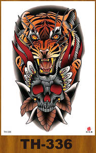 Vente en gros de couleur tigre guépard hiboux renard bras dos épaule corps Art temporaire étanche autocollants de <span class=keywords><strong>tatouage</strong></span> personnalisés pour homme femme - Product Image 5