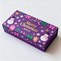 Caja Rígida Premium Personalizada con Tapa y Base, con Acabado de Papel Artístico Laminado, para Soluciones de Empaque Navideño de Marcas de Lujo