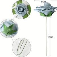 Coffret Cadeau Saint-Valentin Bestseller E-commerce : Roses en Mousse PE, Tiges de Roses Simulées, Têtes de Roses Artificielles, Fleurs Artificielles pour Extérieur
