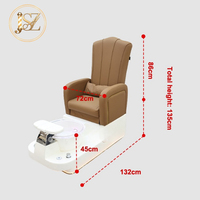 Meilleur prix pour le mobilier de salon de manucure, fauteuil de pédicure électrique avec spa pour les pieds, fauteuil inclinable avec massage par pétrissage, chaises de manucure et de pédicure